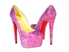 Christian Louboutin Limited Edition Pink Daffodile Crystal Pumps