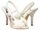CH Badgley Mischka "White Lace Dream" Crystal Bridal Shoes