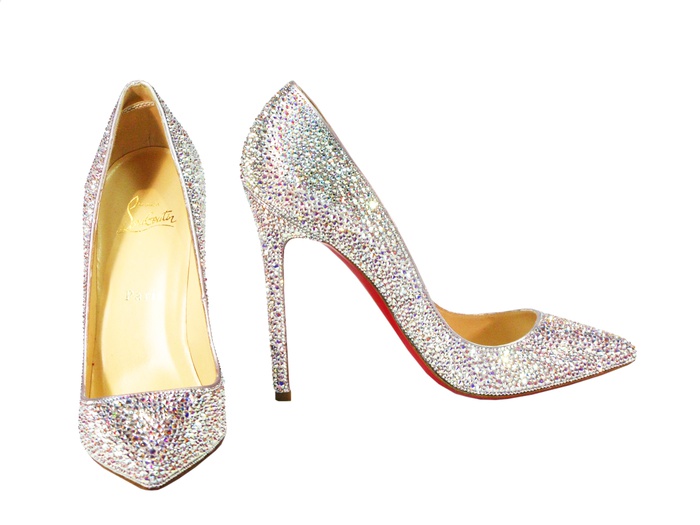 Christian Louboutin Pigalle All That Glitters Crystal Pumps